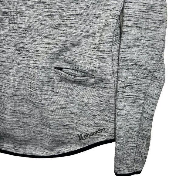 Hurley Phantom Hoodie Women's Size Small Heather Gray Hooded Sweatshirt - Picture 9 of 12